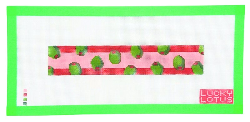 Needlepoint piece called Olives created by Lucky Lotus Needlepoint.